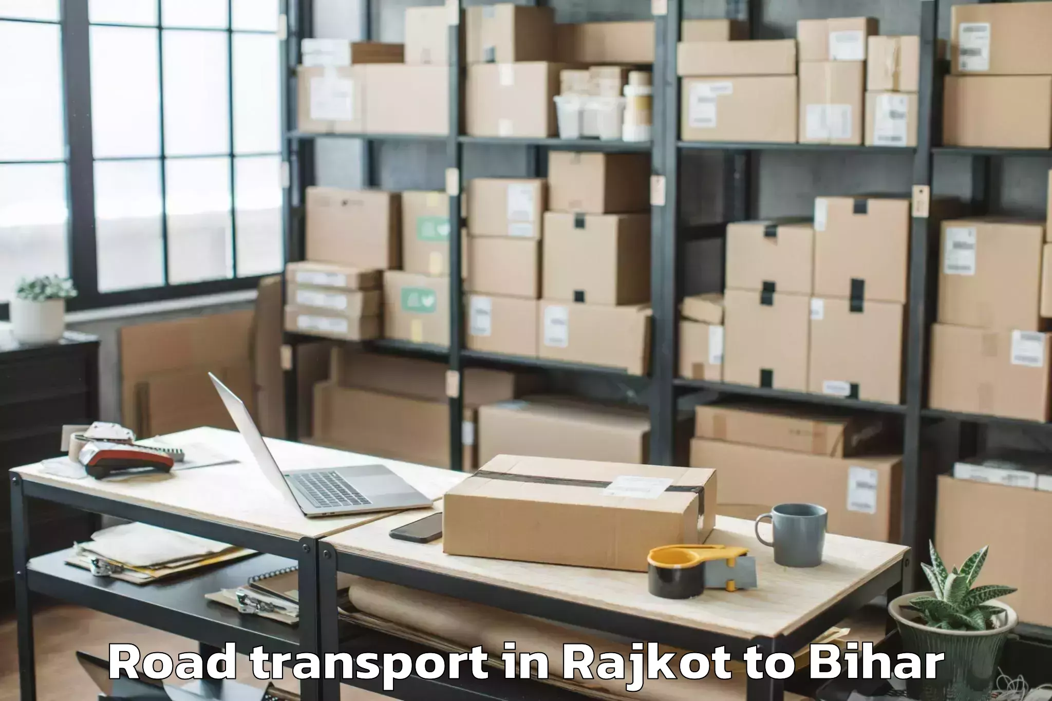 Top Rajkot to Khajauli Road Transport Available